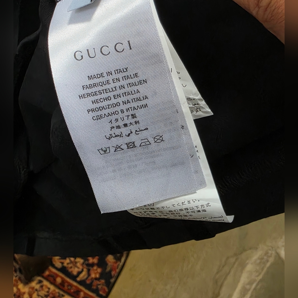 2024 Edition Gucci GG Flocked Print 100% Cotton T-shirt XL - Picture 8 of 16